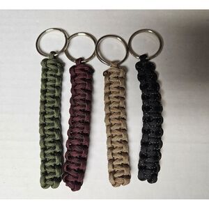 Paracord 550 Keychain Bundle Black‎ Tan